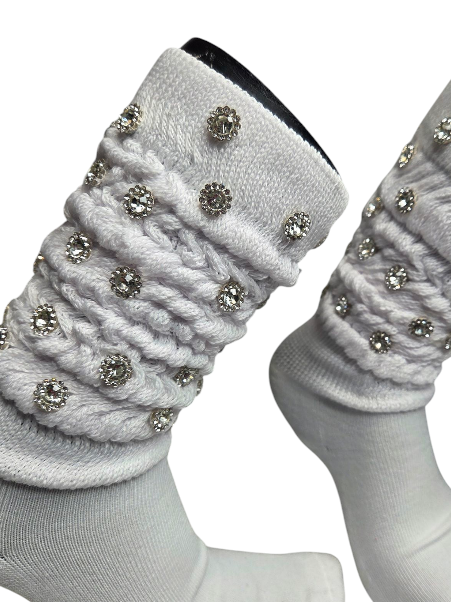 RHINESTONE BLING JUNK SOCKS