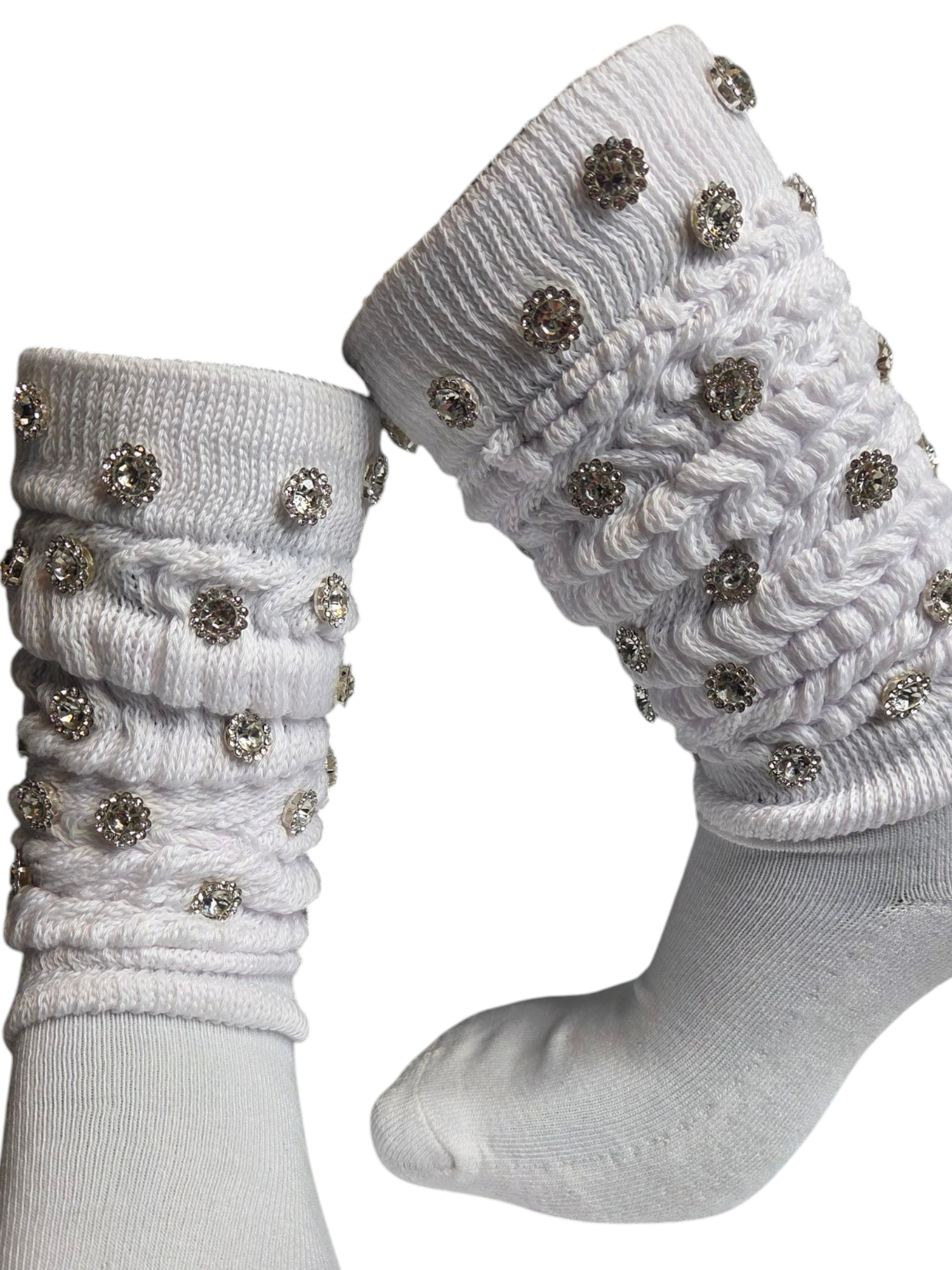 RHINESTONE BLING JUNK SOCKS