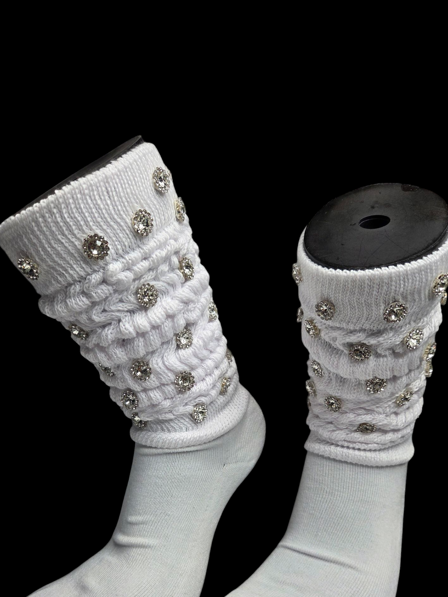 RHINESTONE BLING JUNK SOCKS