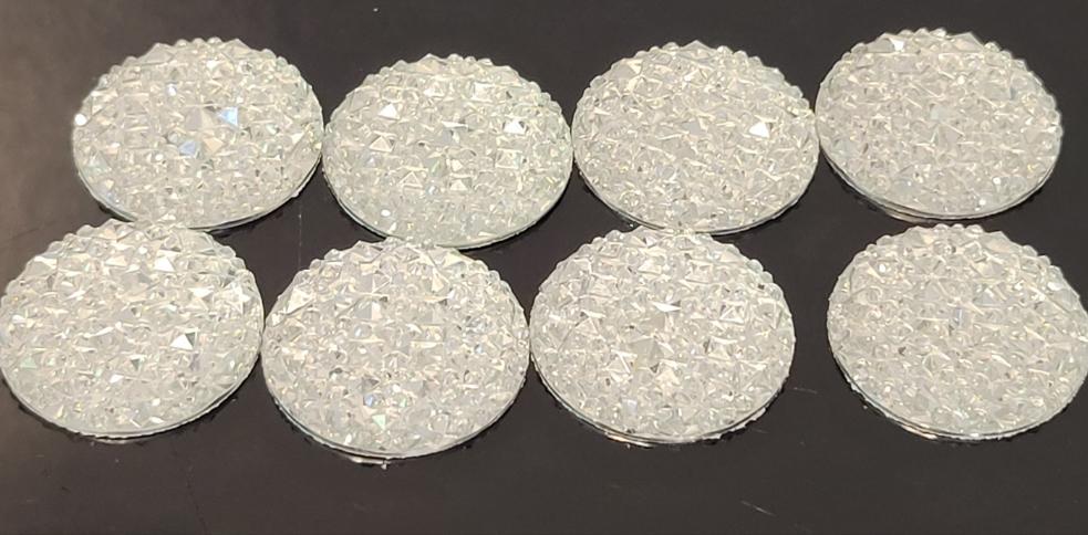 8pc LARGE RHINESTONE CROCS CHARMS
