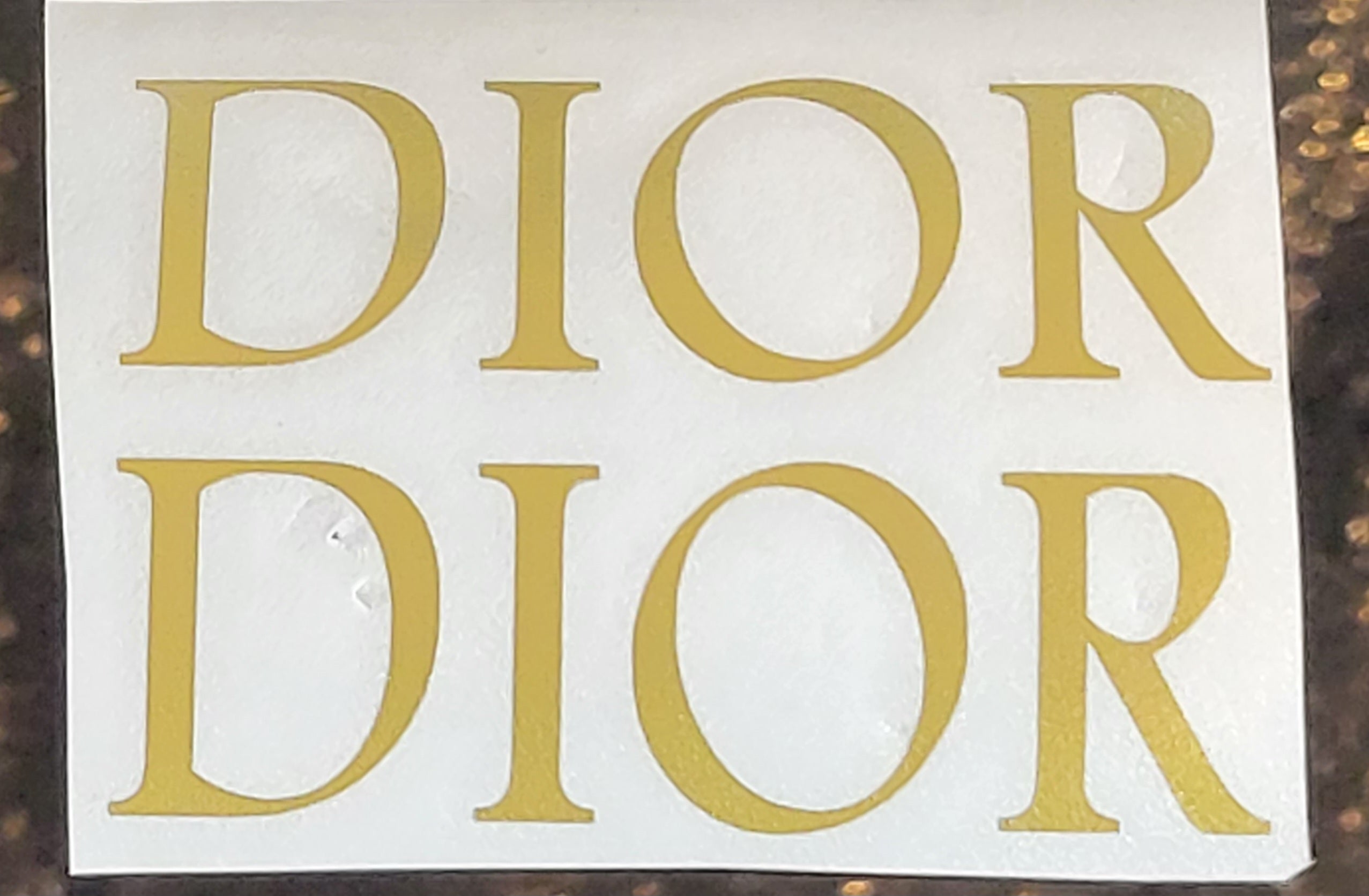 DIOR DECAL PRE-CUT SIGN VINYL