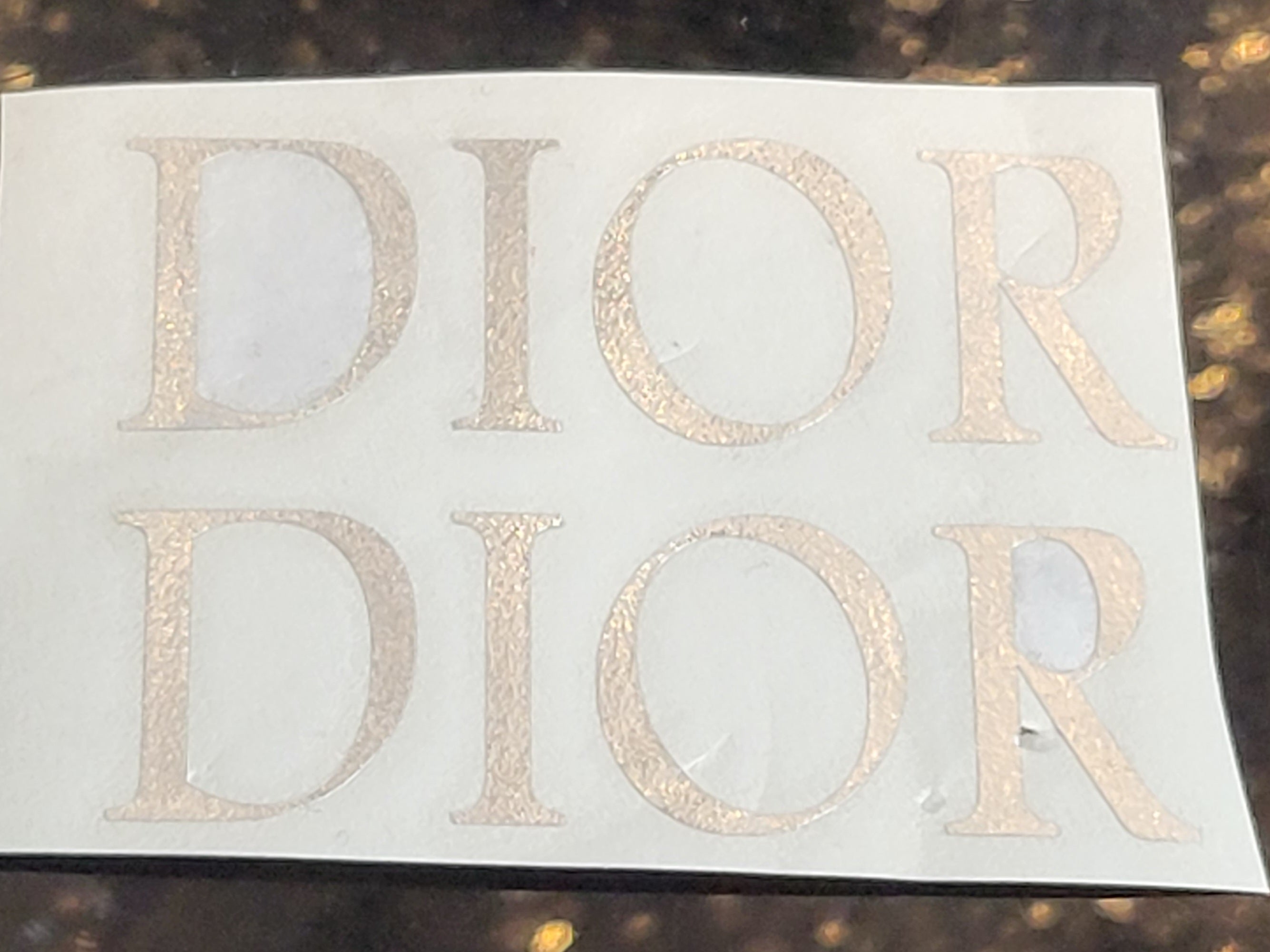 DIOR DECAL PRE-CUT SIGN VINYL