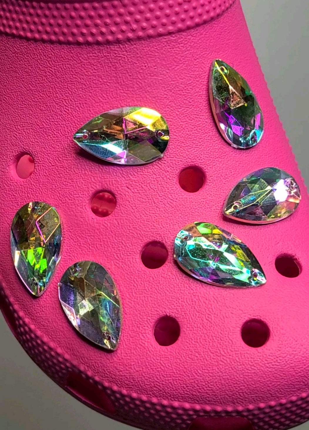 6pc Bling Gems Shoe Charms