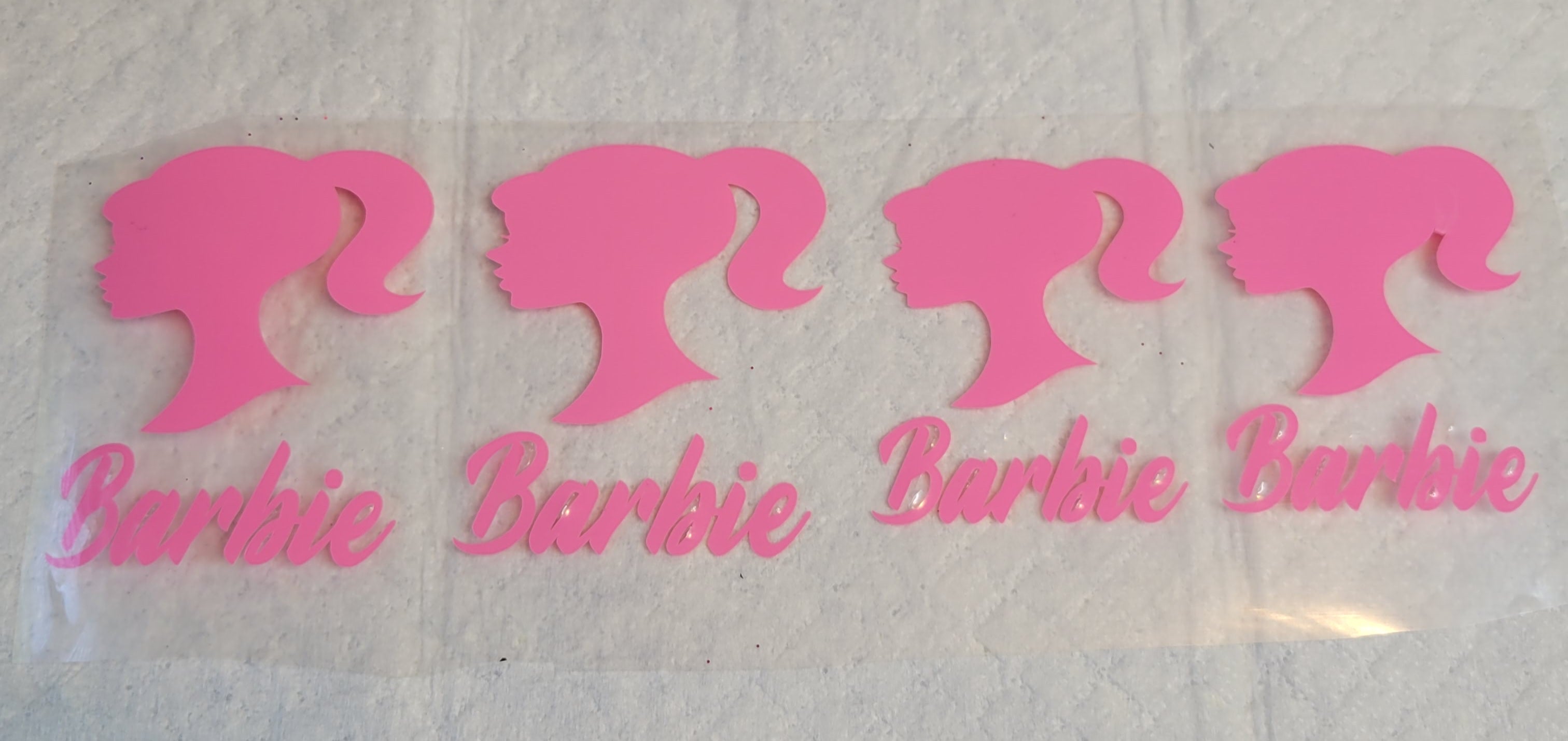 4PC BARBIE INSPIRED HTV HEAT TRANSFER VINYL