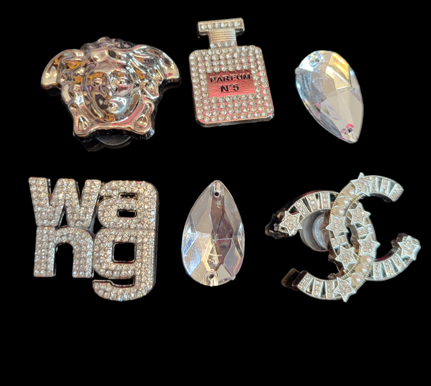 Luxury designer bling charms