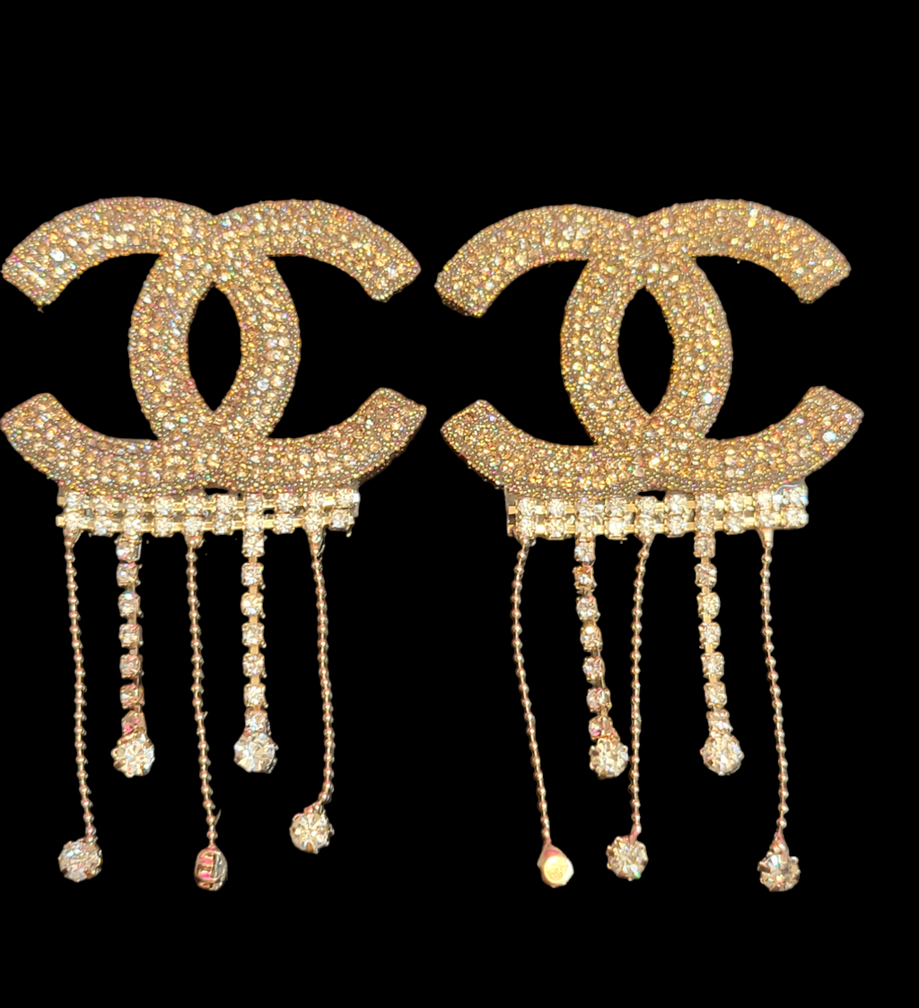 2pc LUXURY INSPIRED GOLD IRON ON PATCHES