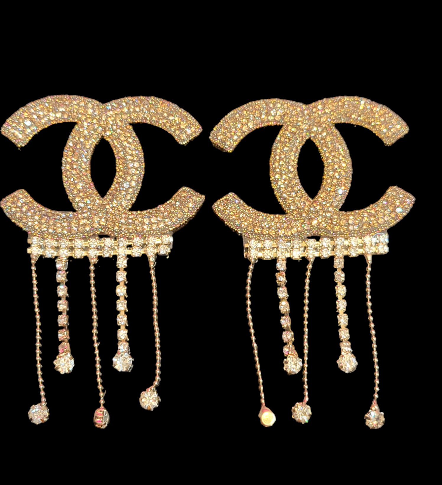 2pc LUXURY INSPIRED GOLD IRON ON PATCHES