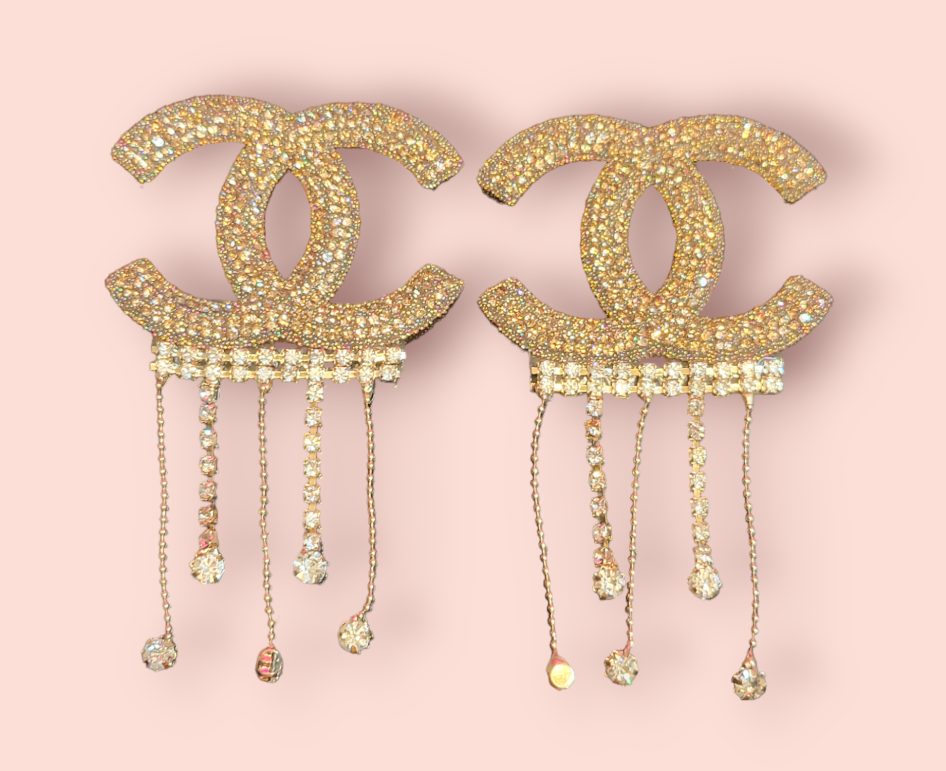 2pc LUXURY INSPIRED GOLD IRON ON PATCHES