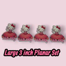 Load image into Gallery viewer, 4pc EXTRA LARGE HELLO KITTY PLANAR SET (3 INCHES)
