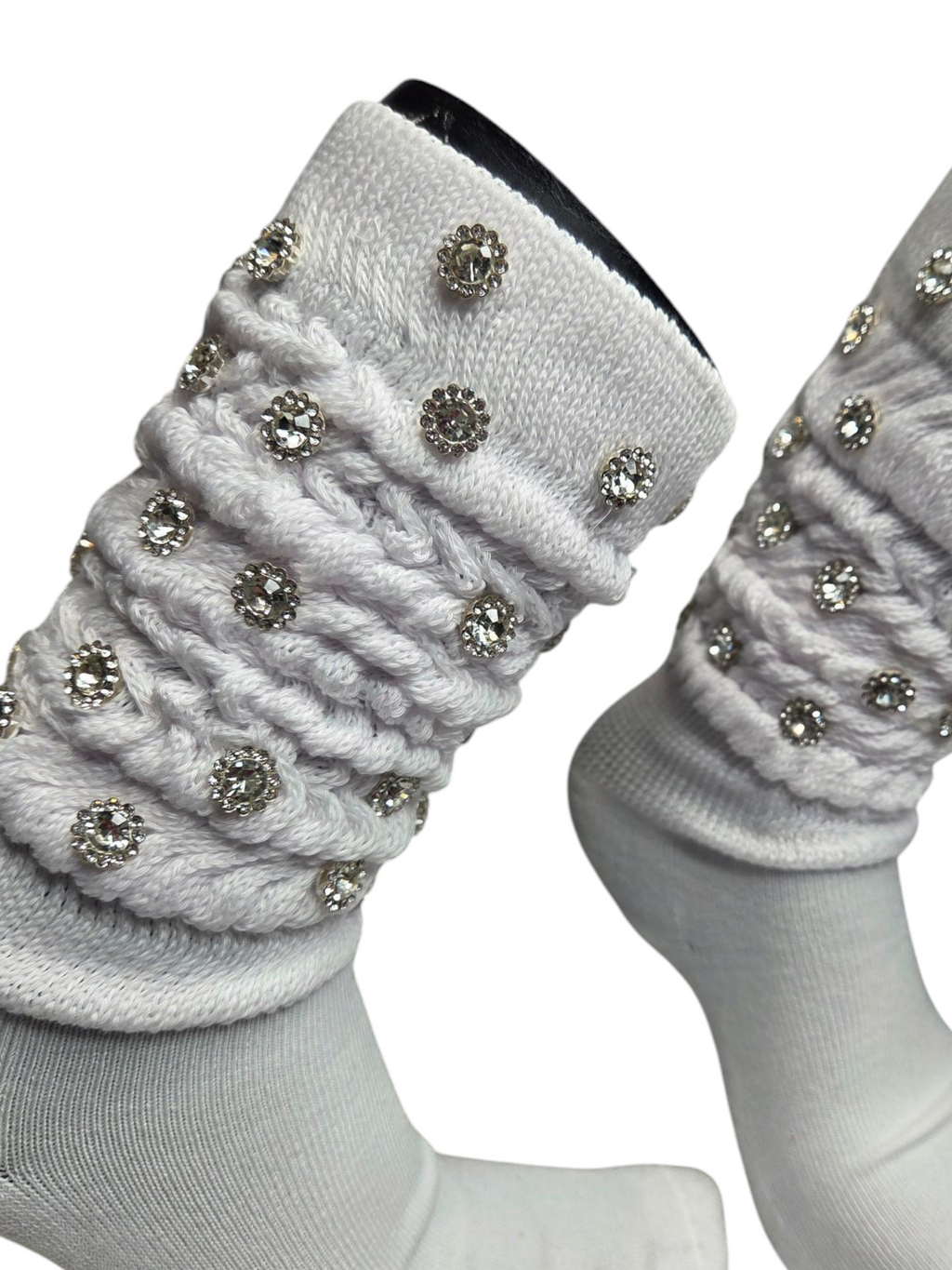 RHINESTONE BLING JUNK SOCKS