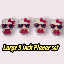 Load image into Gallery viewer, 4pc EXTRA LARGE HELLO KITTY PLANAR SET (3 INCHES)
