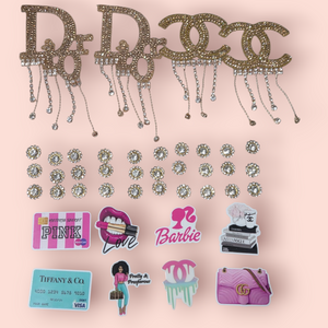 42pc PLANARS & PATCHES CHARMS BLING BUNDLE SET