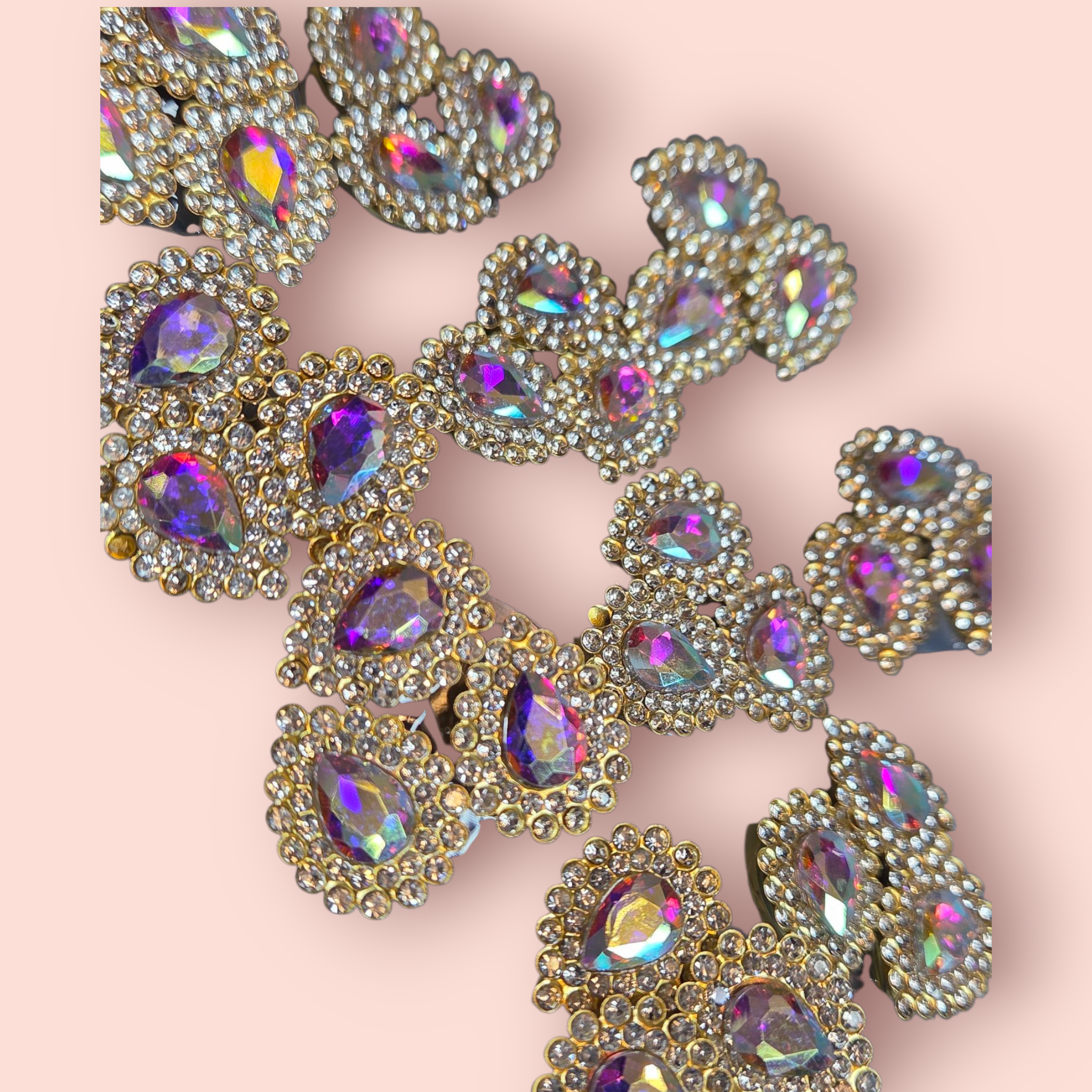 10pc BLING GEMS BROOCH PINS SET