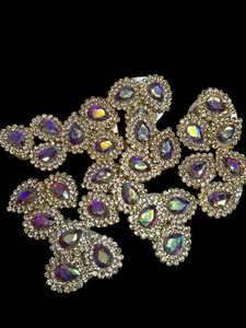 10pc BLING GEMS BROOCH PINS SET