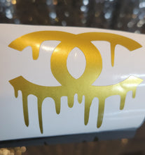 Load image into Gallery viewer, 2x CHANEL DRIP INSPIRED GOLD DECALS
