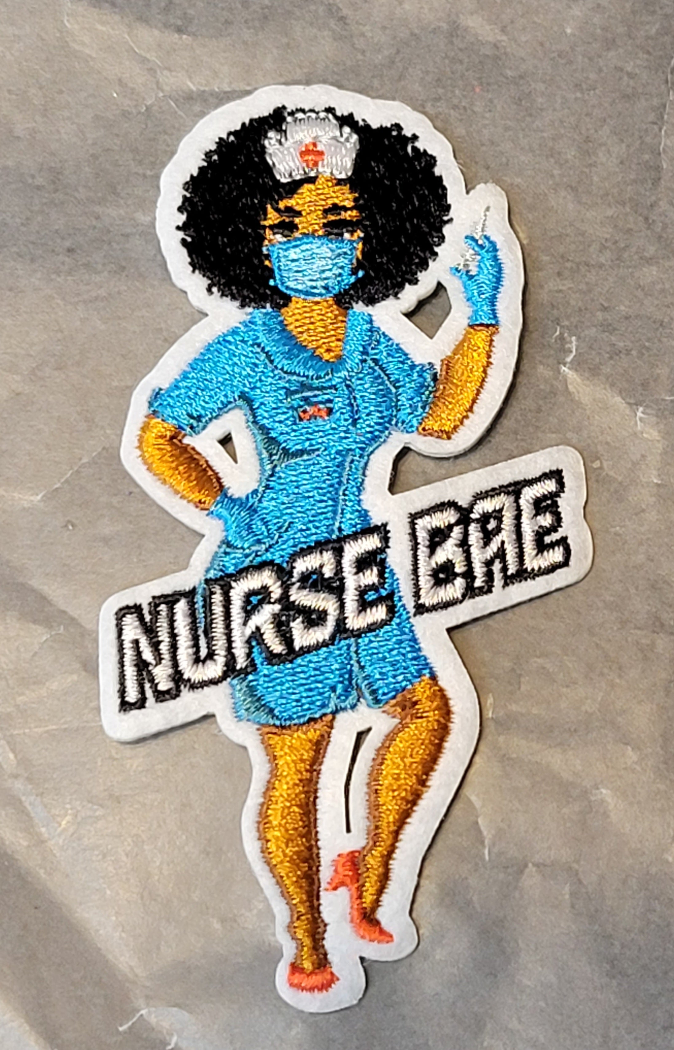 2pc EMBROIDERY NURSE BAE PATCHES
