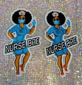 2pc EMBROIDERY NURSE BAE PATCHES