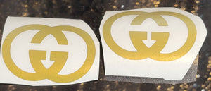 2pc GUCCI DECAL PRE-CUT VINYL