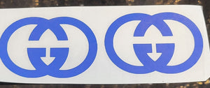 2pc GUCCI DECAL PRE-CUT VINYL