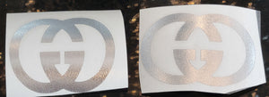 2pc GUCCI DECAL PRE-CUT VINYL