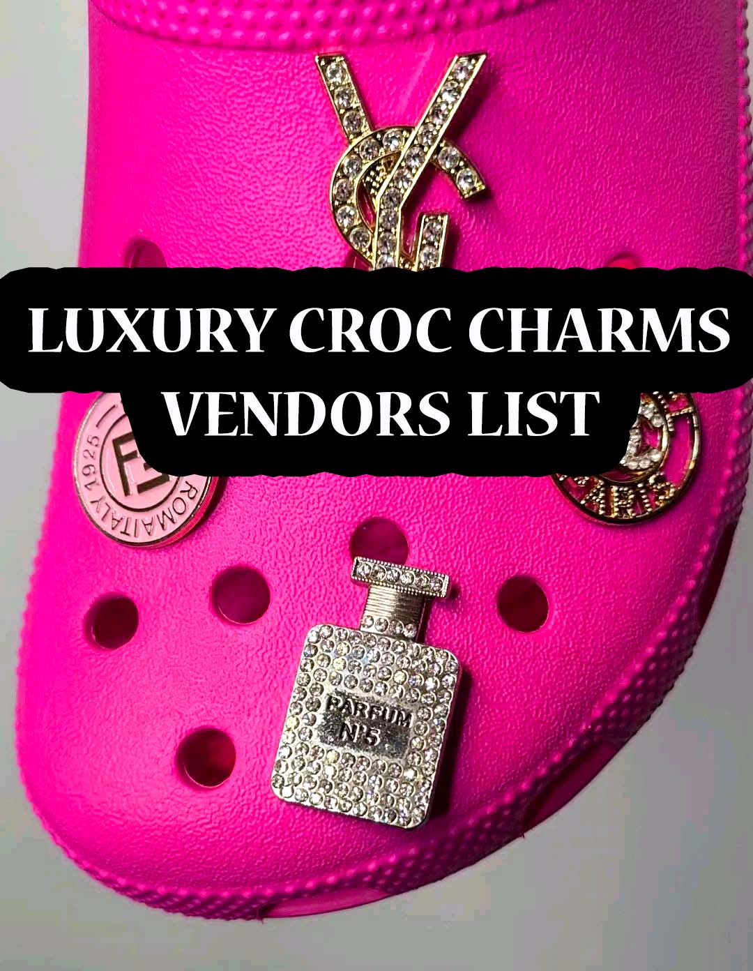 lv shoe charms for crocs
