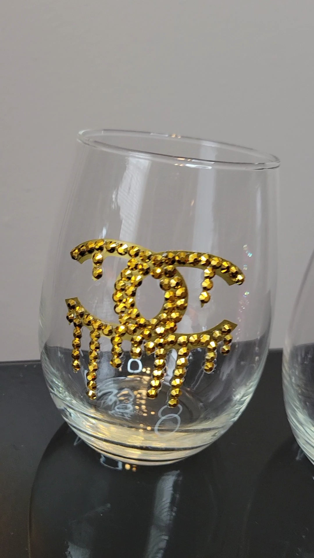 chanel wine glasses
